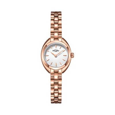Ladies rose gold plated watch lb05016/02